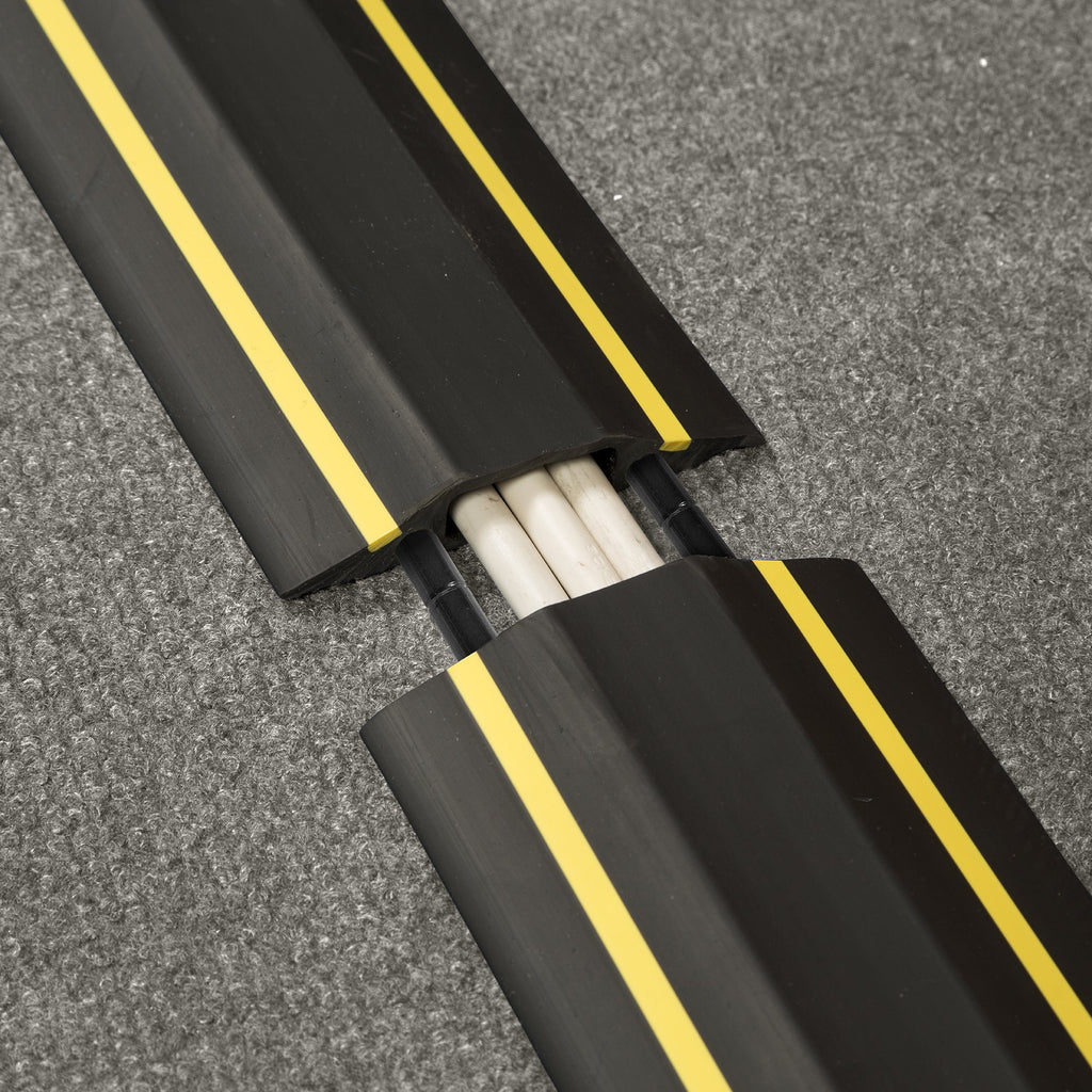 D-Line 30 x 10mm 1.8m Black And High Visibility Yellow Medium Duty Floor Cover - Image 4 of 14