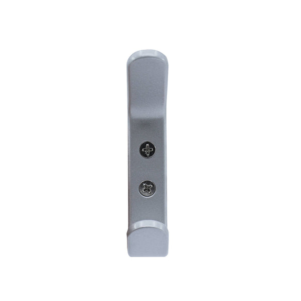 Adoored Double Satin Chrome Beau Deco Hook