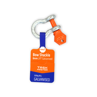 Taskmaster D-Shac 6mm Galvanised Bow Shackle