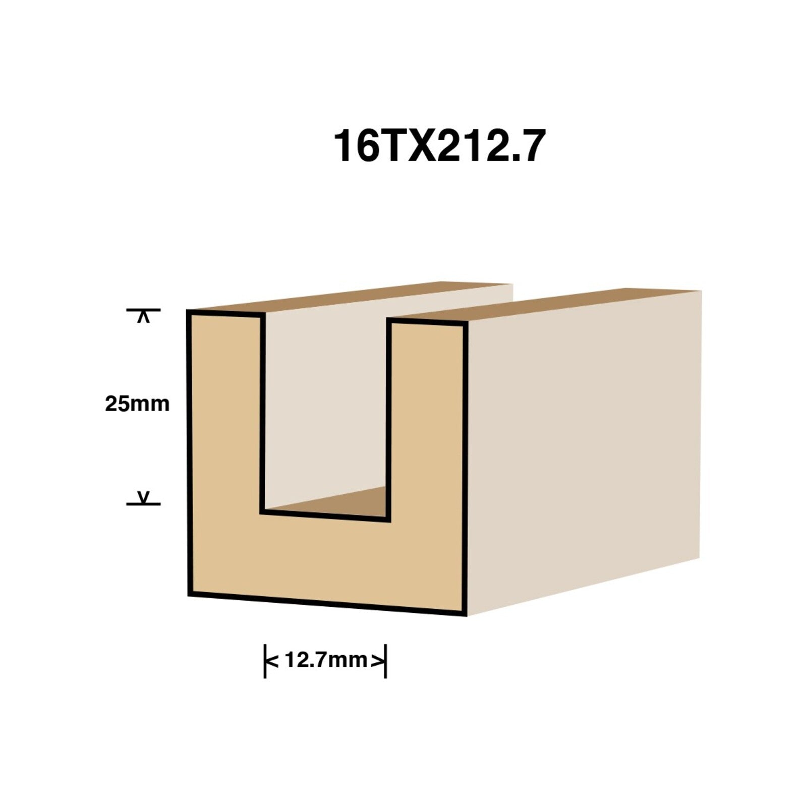Ultra 12.7mm Extra Long Straight Router Bit - Image 2 of 4