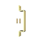 Rolltrak Brushed Brass Barn Door Square Raised Handle - Image 1 of 2