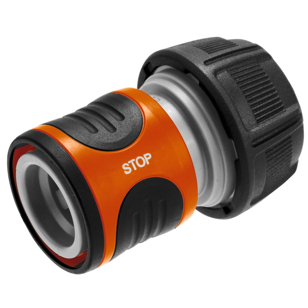 GARDENA 19mm Water Stop Hose Connector With Stop Valve - Image 1 of 5