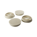 Surface Gard 37mm White Round Rubber Base Castor Cup - 4 Pack - Image 1 of 5