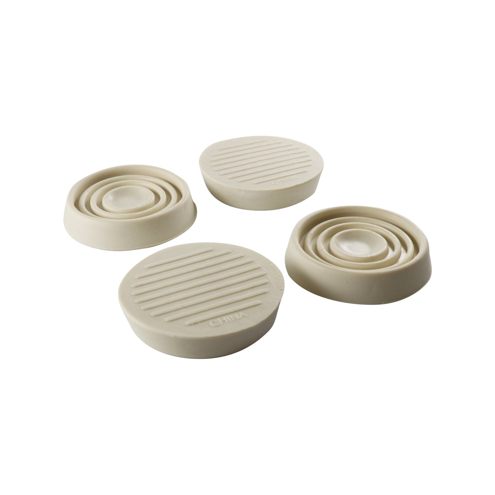Surface Gard 37mm White Round Rubber Base Castor Cup - 4 Pack - Image 1 of 5