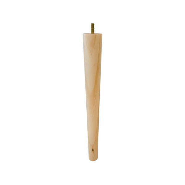 Adoored 400mm Pine Round Tapered Furniture Leg
