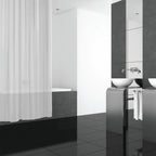 Barelli 180 x 180cm Frosting White Peva Shower Curtain - Image 2 of 2