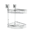Fusion-Loc 26kg Stainless Steel Double Corner Shower Caddy - Image 1 of 5