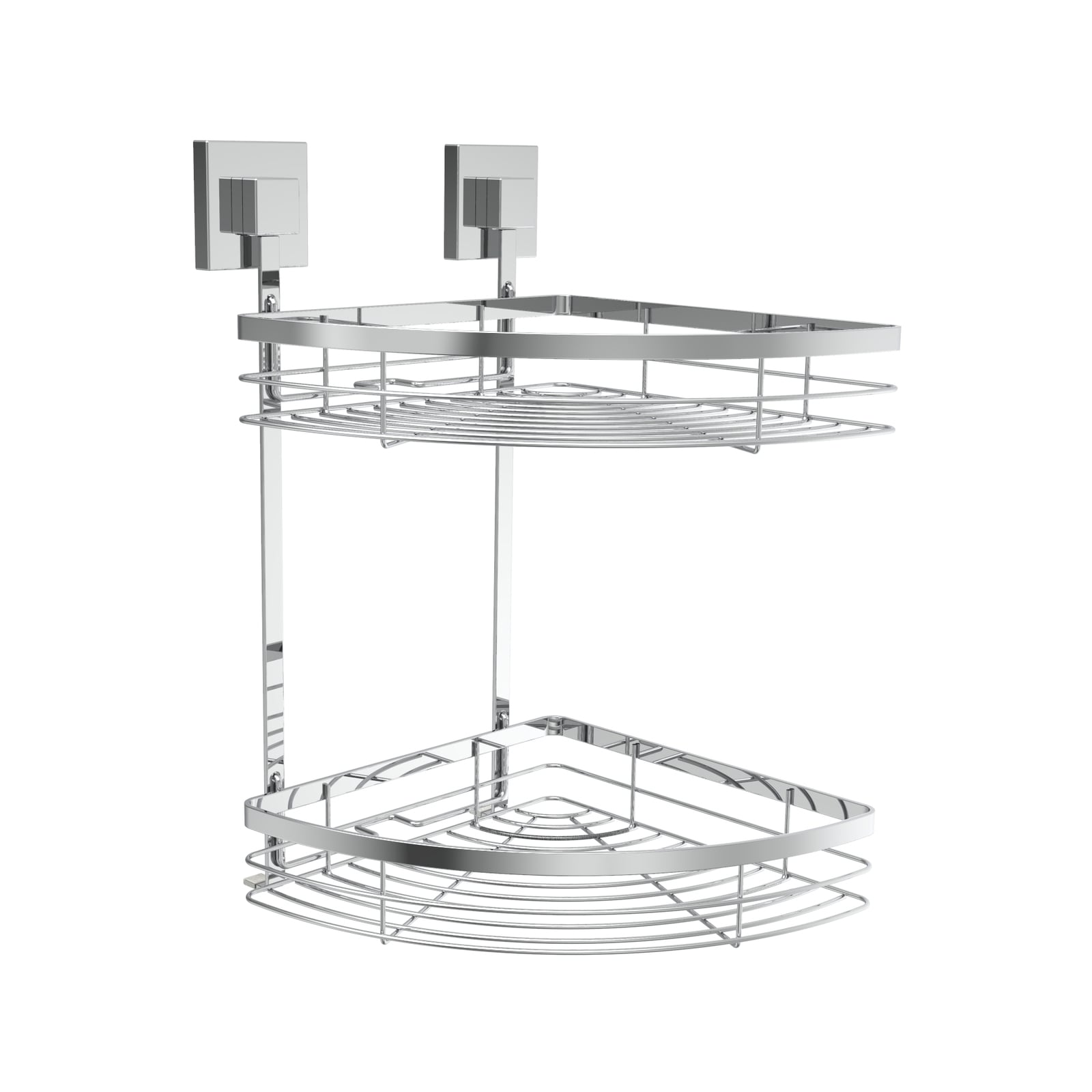 Fusion-Loc 26kg Stainless Steel Double Corner Shower Caddy - Image 1 of 5