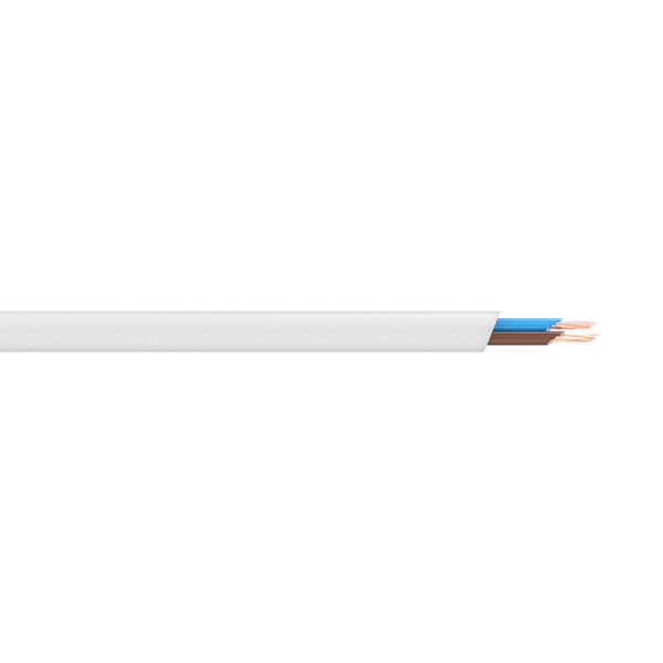 DETA 5m 0.75mm² White 2-Core Cable