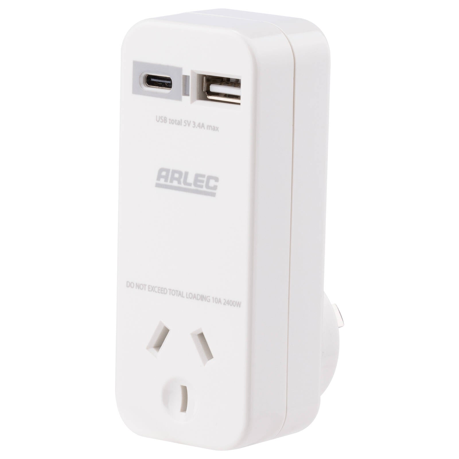 Arlec Compact Power Adapter With USB 3.4A - Image 2 of 4