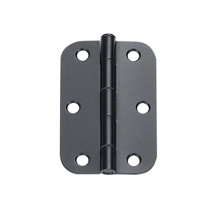Delf 90mm Black Loose Pin Radius Butt Hinge - 12 Pack
