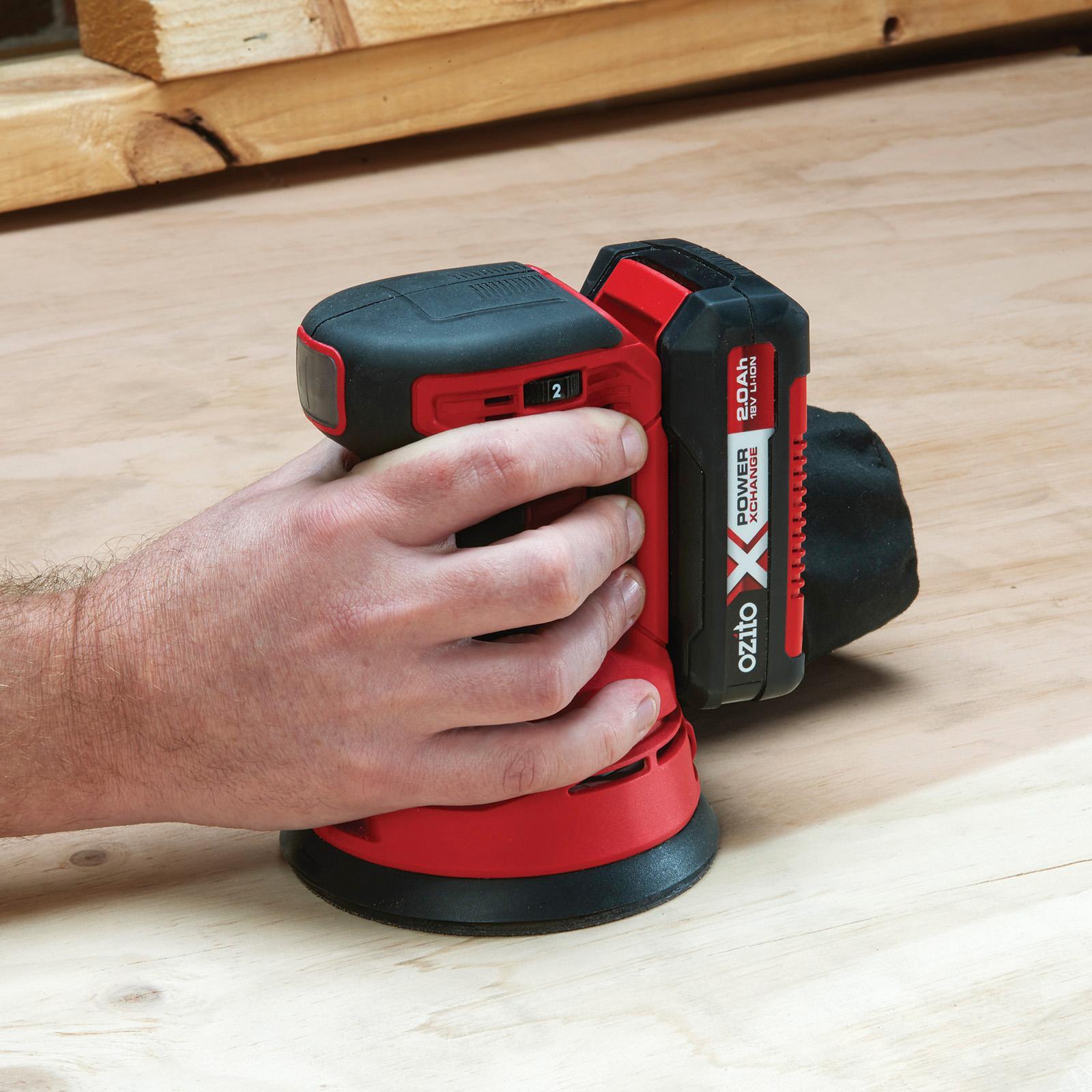 Ozito PXC 18V Cordless 125mm Random Orbital Sander PXROS-125 - Skin Only - Image 6 of 7