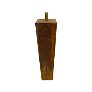 Adoored 53-40x200mm Square Rustic Tapered Wooden Leg