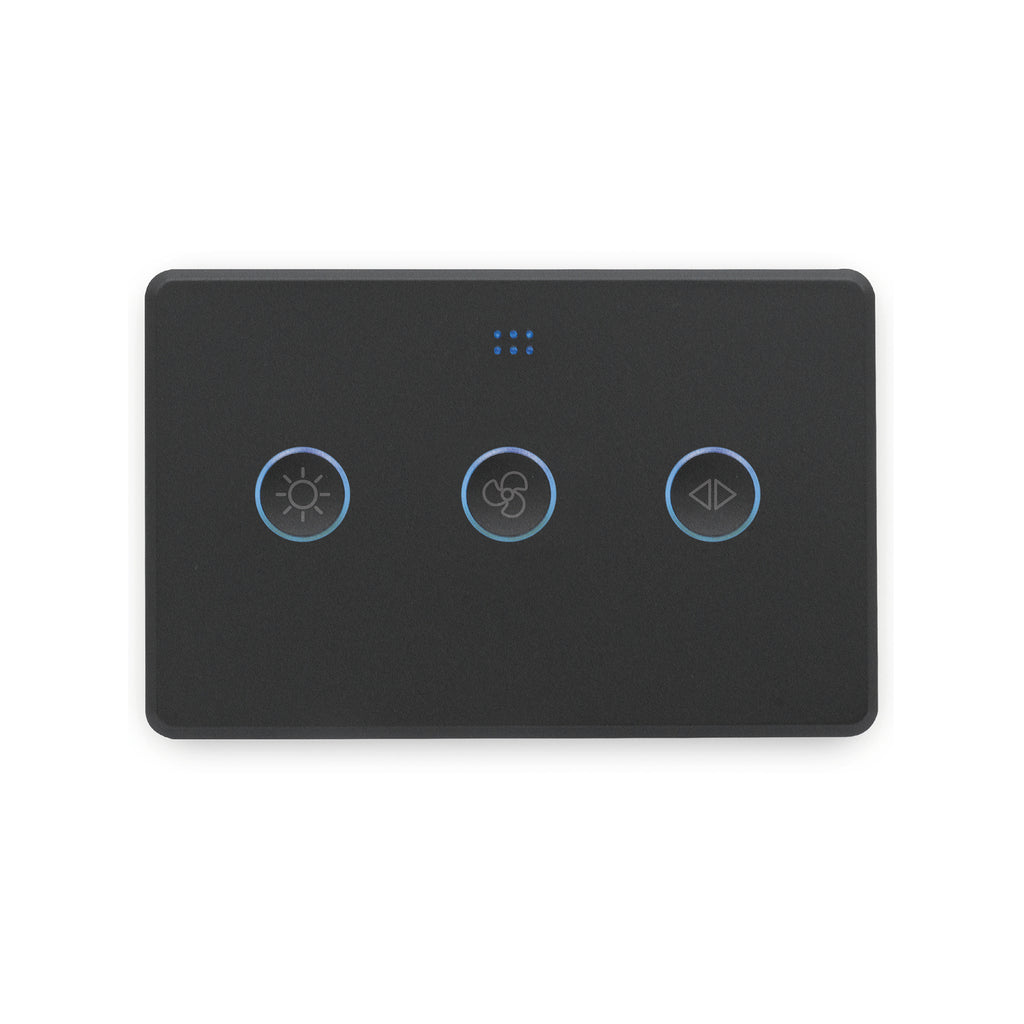 Deta Grid Connect Smart Fan Speed Controller with Touch Light Switch - Gloss White - Image 1 of 8