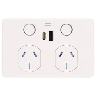 DETA GRID Smart Double Power Point With USB A+C PD20W Fast Charging