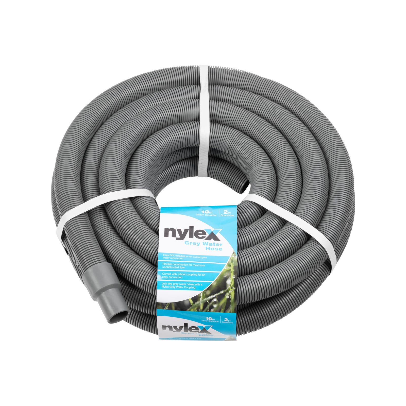 Nylex 34mm x 10m Grey Water Hose - Image 1 of 4