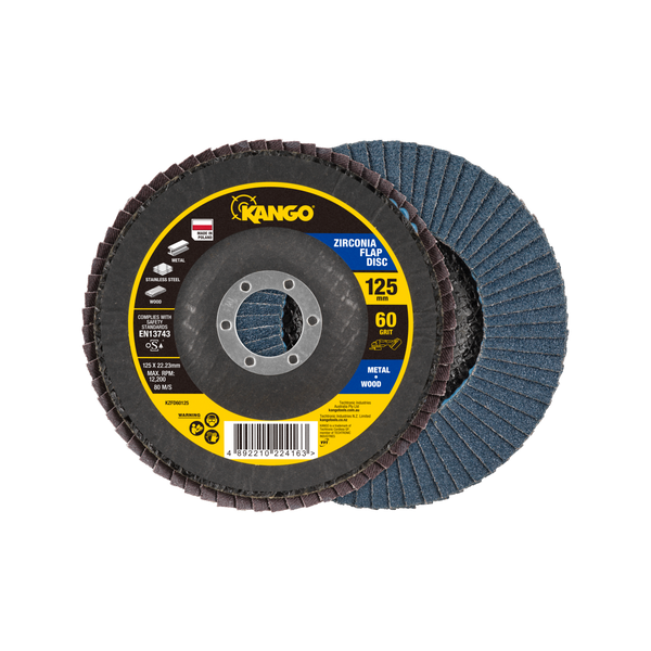 Kango 125mm 60G Zirconia Flap Disc