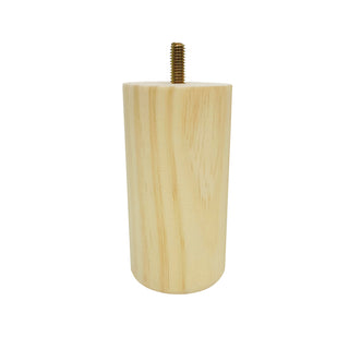 Adoored 125mm Pine Round Furniture Leg