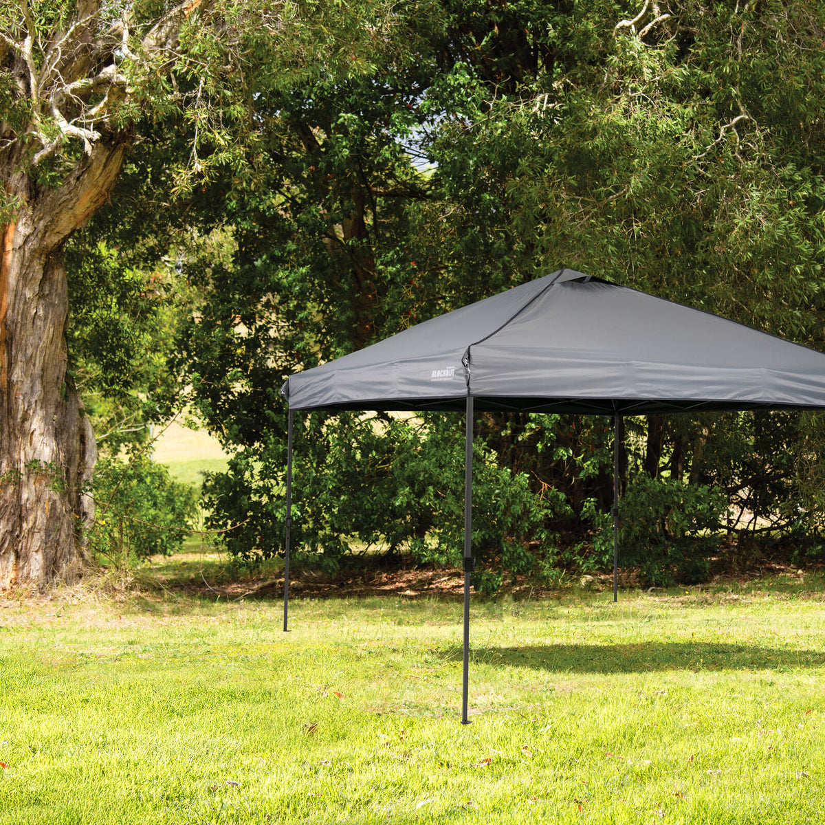 OZtrail Gazebo 3m Quick Lock Blockout in Grey - Image 4 of 6