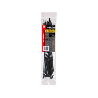 Gardner Bender 280 x 4.3mm Black Double-Lock Cable Ties - 25 Pack