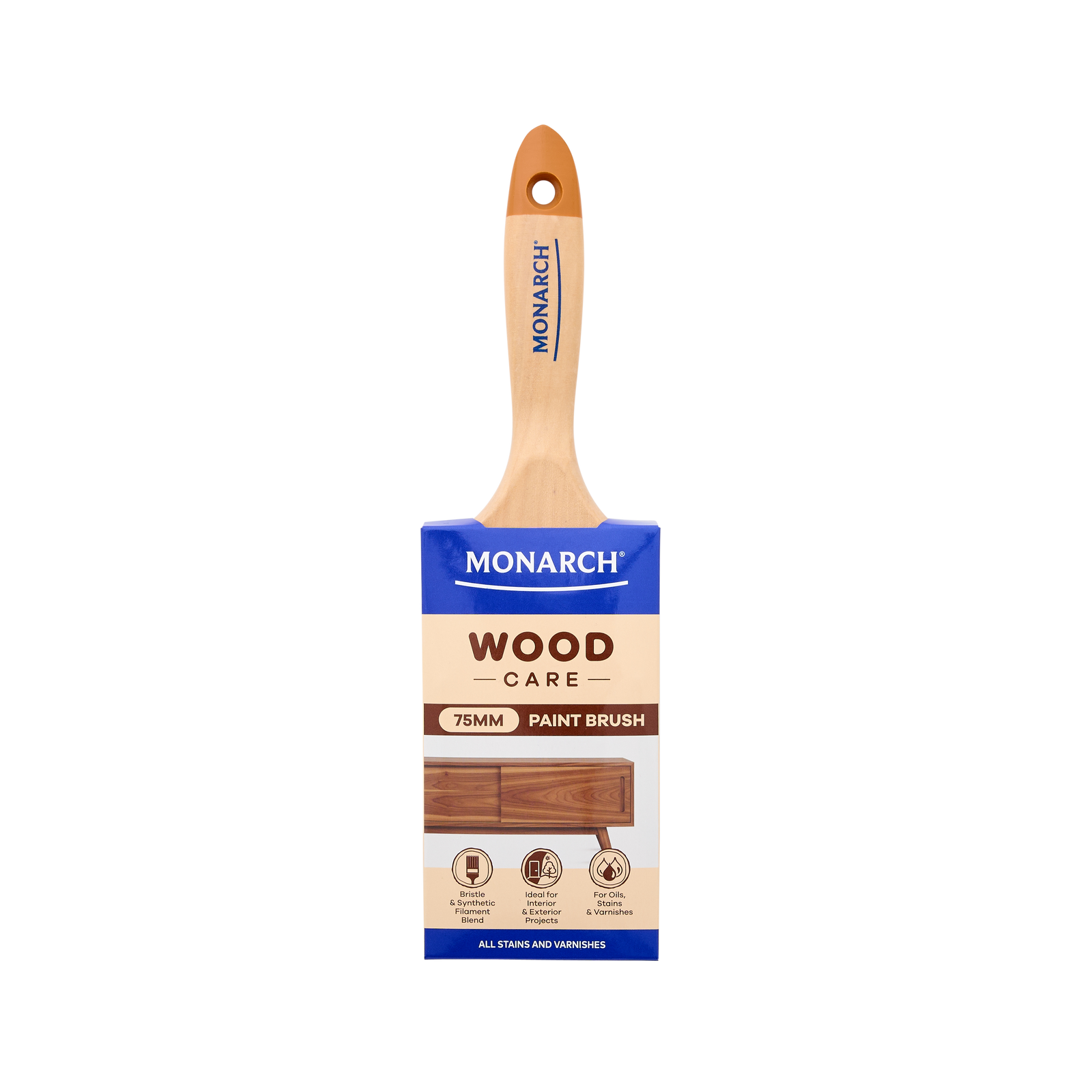 Monarch 38mm Woodcare Paint Brush - 38mm - Image 1 of 5