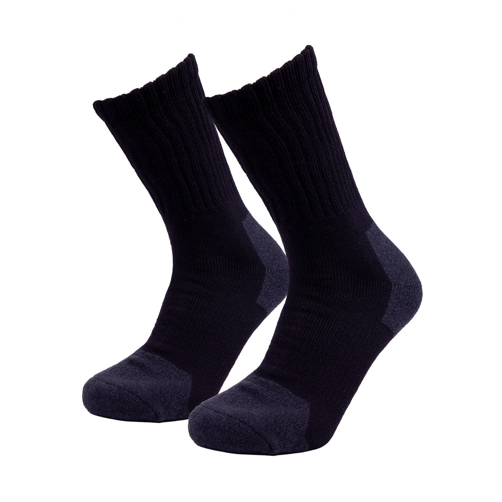 Tradie Men's Black Work Cotton Blend 3 Pack Crew Socks - Size 7-10 - Image 2 of 7