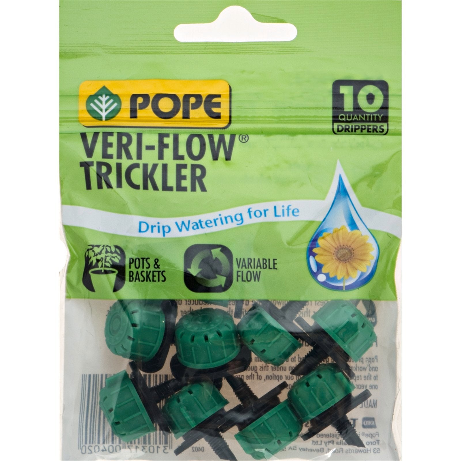 Pope Veri-Flow Threaded Trickler Dripper - 10 Pack - Image 1 of 1
