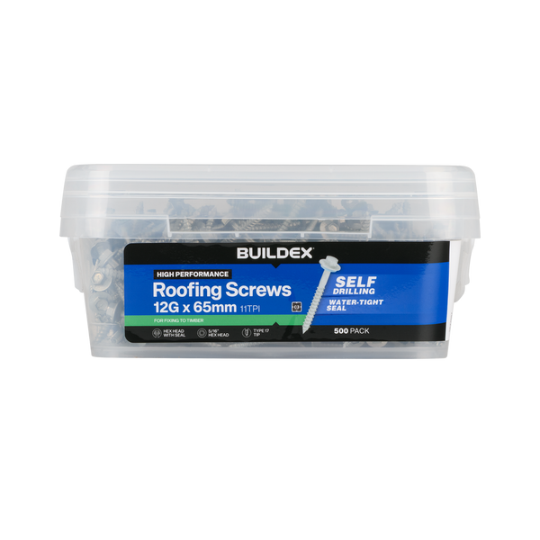 Buildex Roofing Screw 12GX65 - Box 500