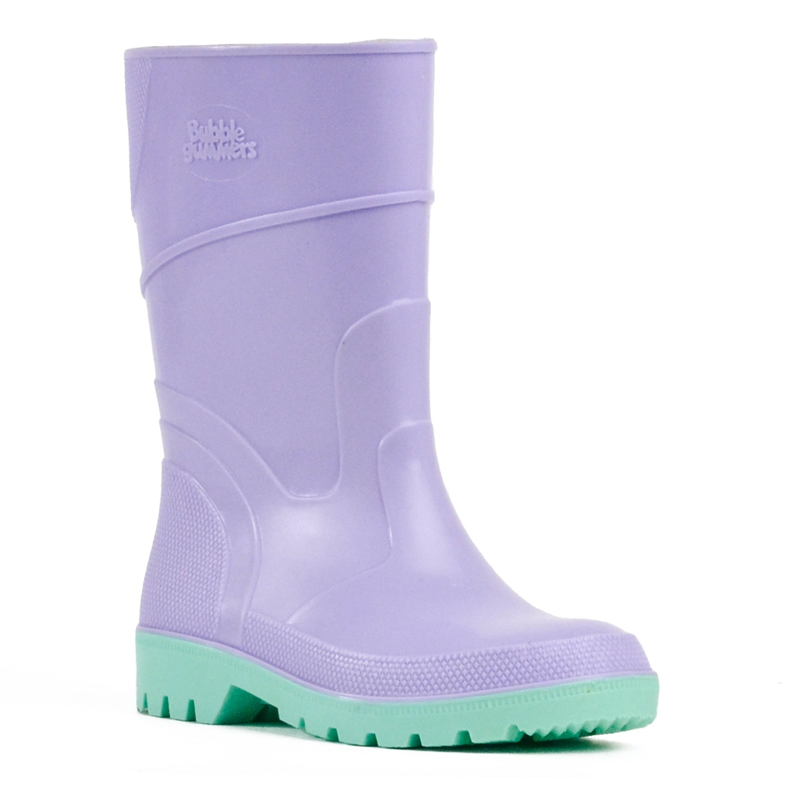 Bata Kids Purple And Green Gumboots - UK Size 9 - Image 1 of 1