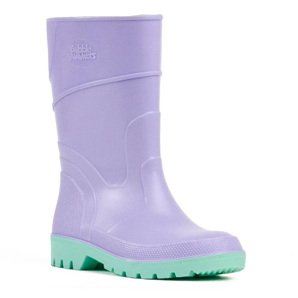 Bata Kids Purple And Green Gumboots - UK Size 9