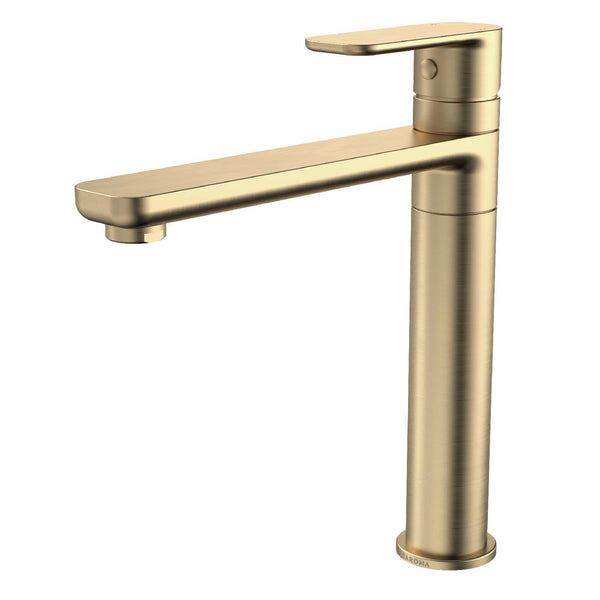 Caroma  Brushed Brass Lead Free Luna Sink Mixer