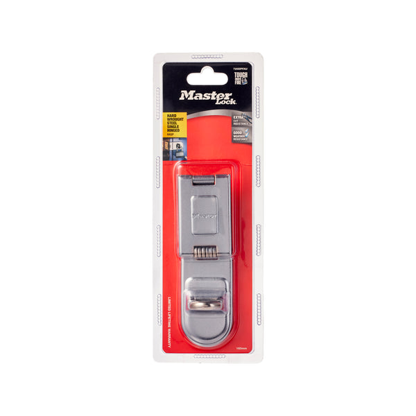 Master Lock 160mm Single Hinged Hasp and Staple