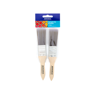Monarch 25mm Sample Pot Synthetic Paint Brush - 2 Pack