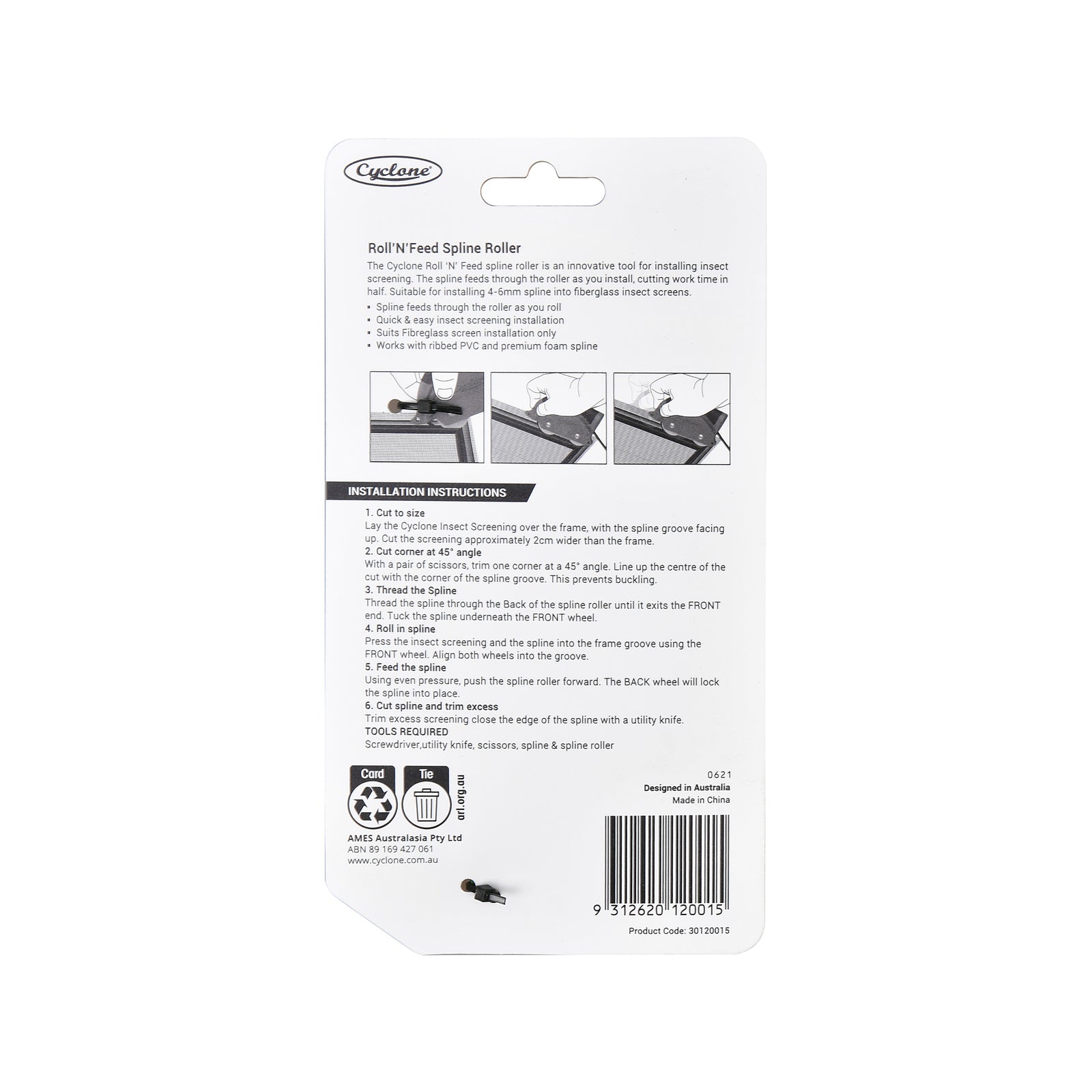 Cyclone Roll 'N' Feed Spline Roller - Image 3 of 3