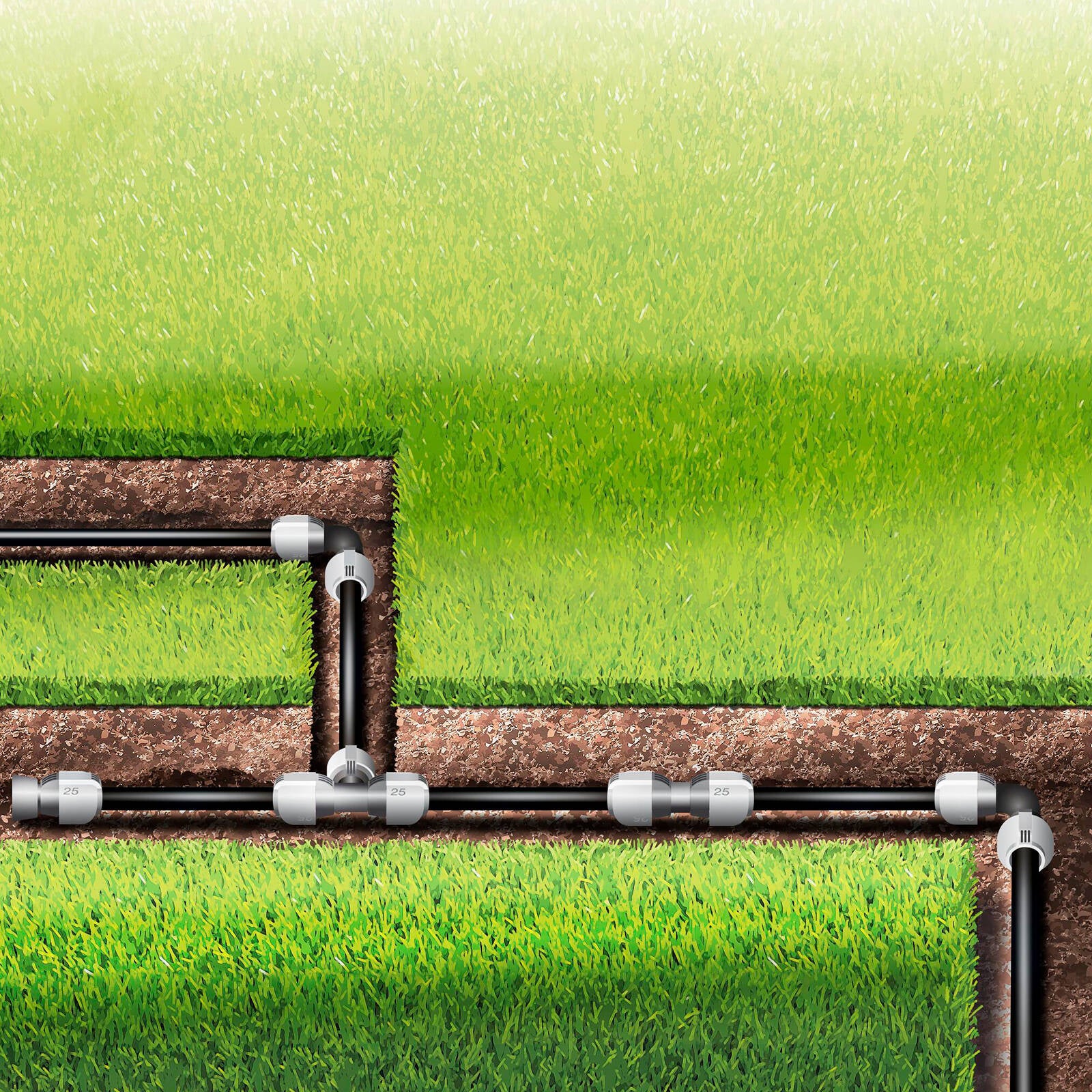 GARDENA 25mm Pipeline T-Piece - Image 4 of 5