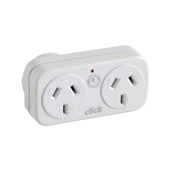Click Right Hand Double Adaptor With Surge - Right