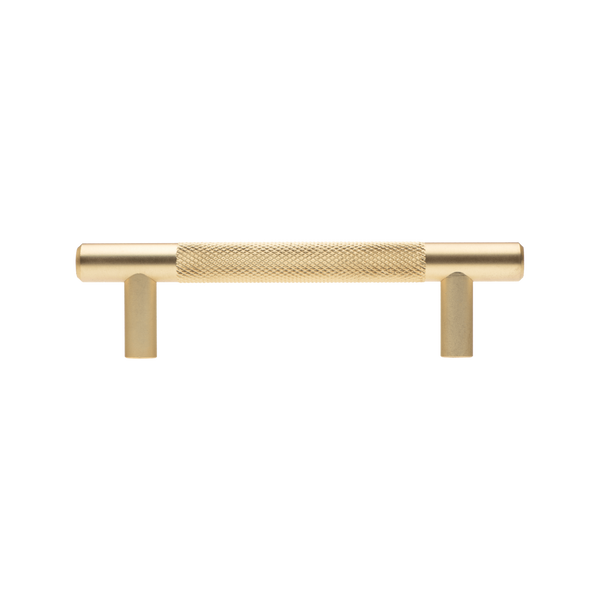 Lane 96mm Brass Cabinet Knurled T Handle - 1 Pack - 96mm