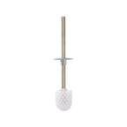 Barelli Matte White Plastic Toilet Brush &amp; Holder - Image 3 of 4