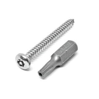 Pinnacle 10g x 40mm Stainless Steel Security Screws - 8 Pack
