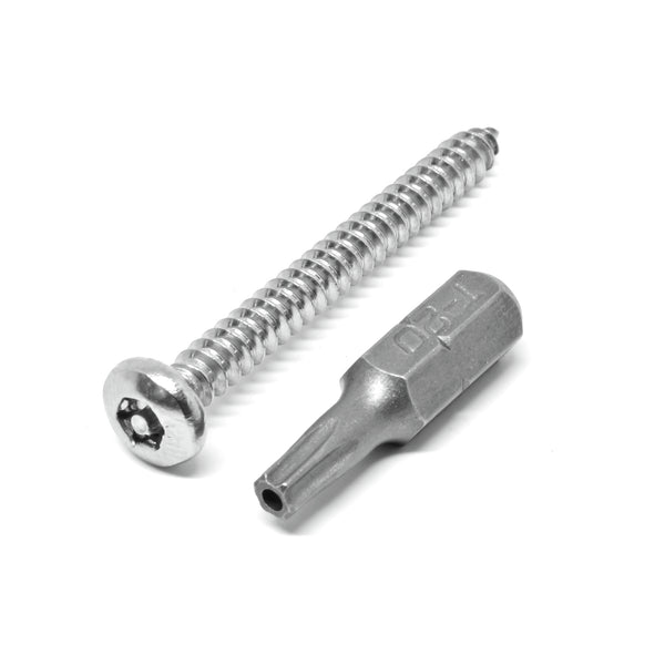 Pinnacle 10g x 40mm Stainless Steel Security Screws - 8 Pack