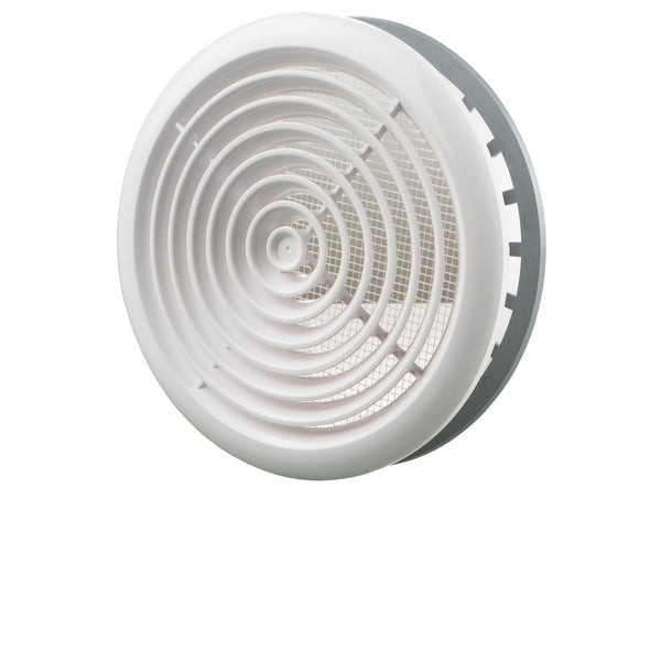 Blauberg 100mm White Round Ceiling Grille - 100mm