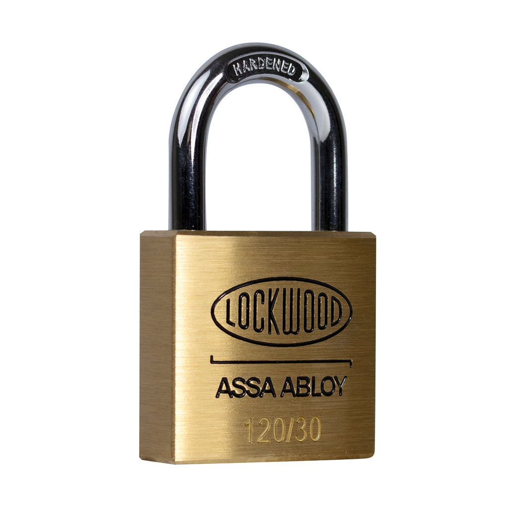 Lockwood 30mm Solid Brass 120 Series General Purpose Padlock - 4 Pack - Image 7 of 8