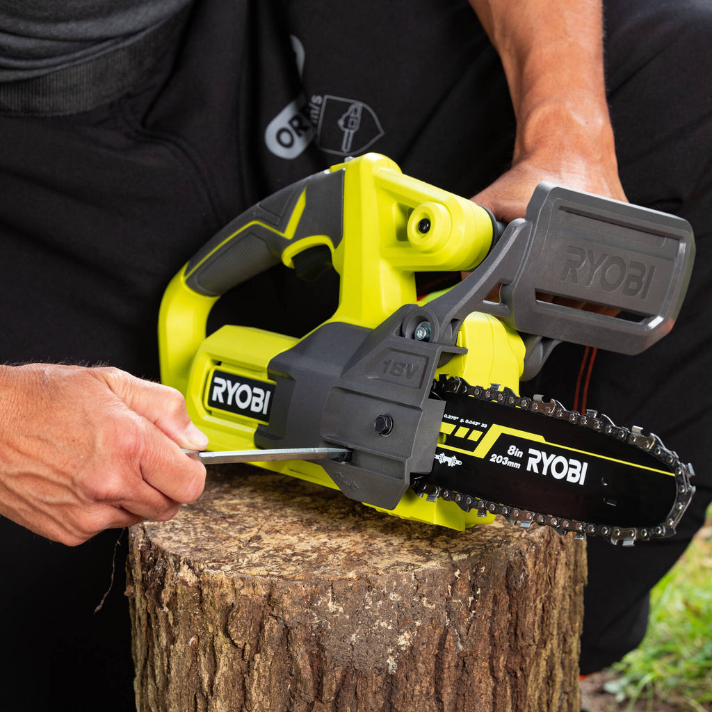 RYOBI 18V ONE+ 8" (203mm) Pruning Chainsaw Tool Only - Image 7 of 9