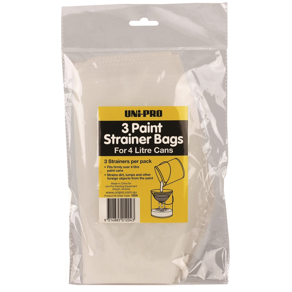 UNi-PRO 4L Paint Strainer Bag - 3 Pack