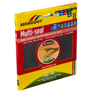 Moroday 4.8 x 9mm x 5m Black MWS3 Self-Adhesive Multi Seal