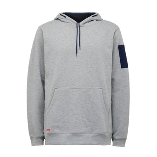 Hard Yakka Grey Brushed Fleece Hoodie - Size L
