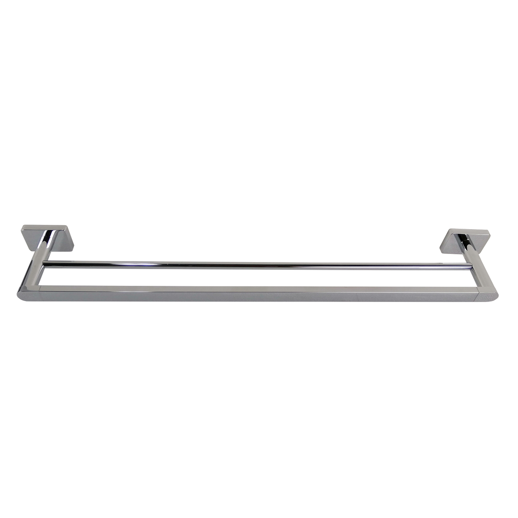 Barelli Rigoni 600mm Chrome Double Towel Rail - 600mm - Image 6 of 7