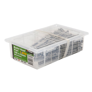 Paslode 100 x 4.5mm 2kg Bright Bullet Head Nail - 140 Pack