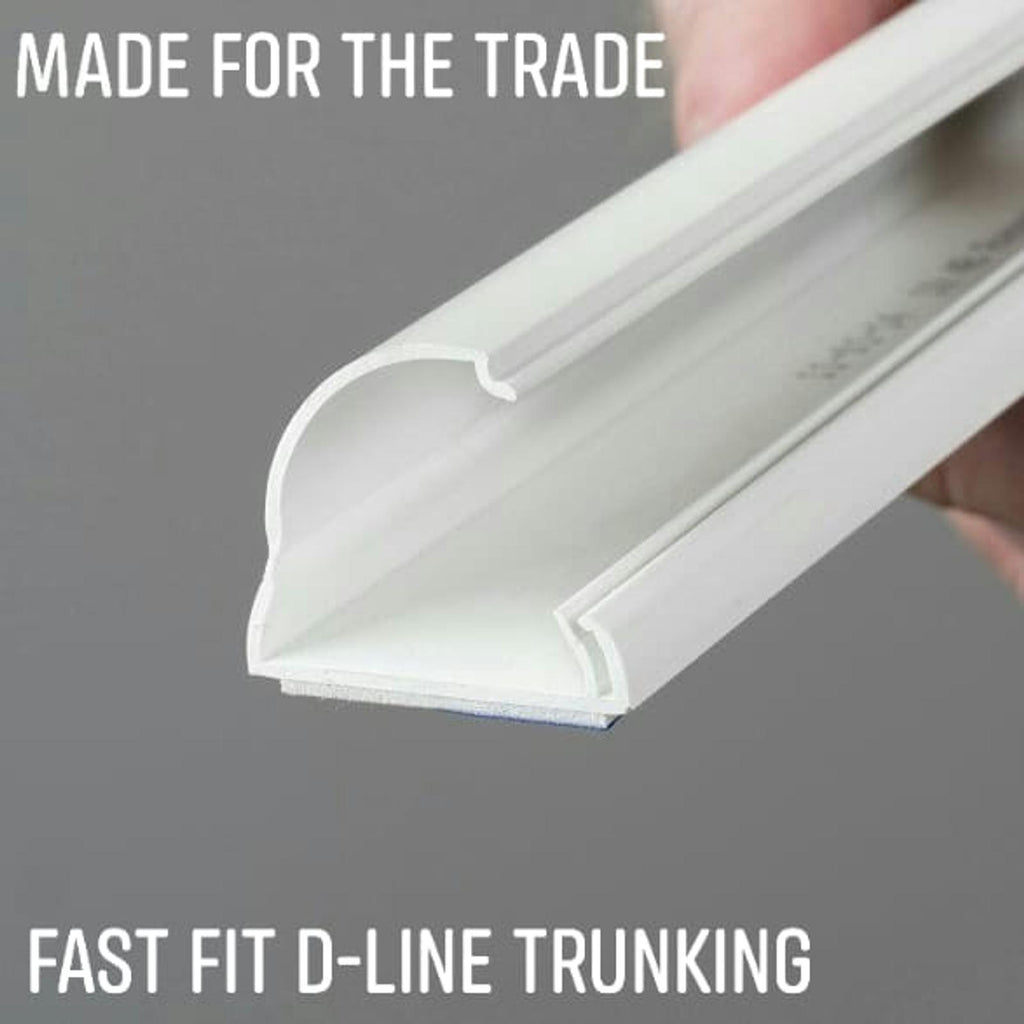 D-Line 3 x 22 x 22mm x 1m Trunking Multi Kit - Image 4 of 7