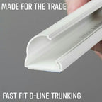 D-Line 3 x 22 x 22mm x 1m Trunking Multi Kit - Image 4 of 7